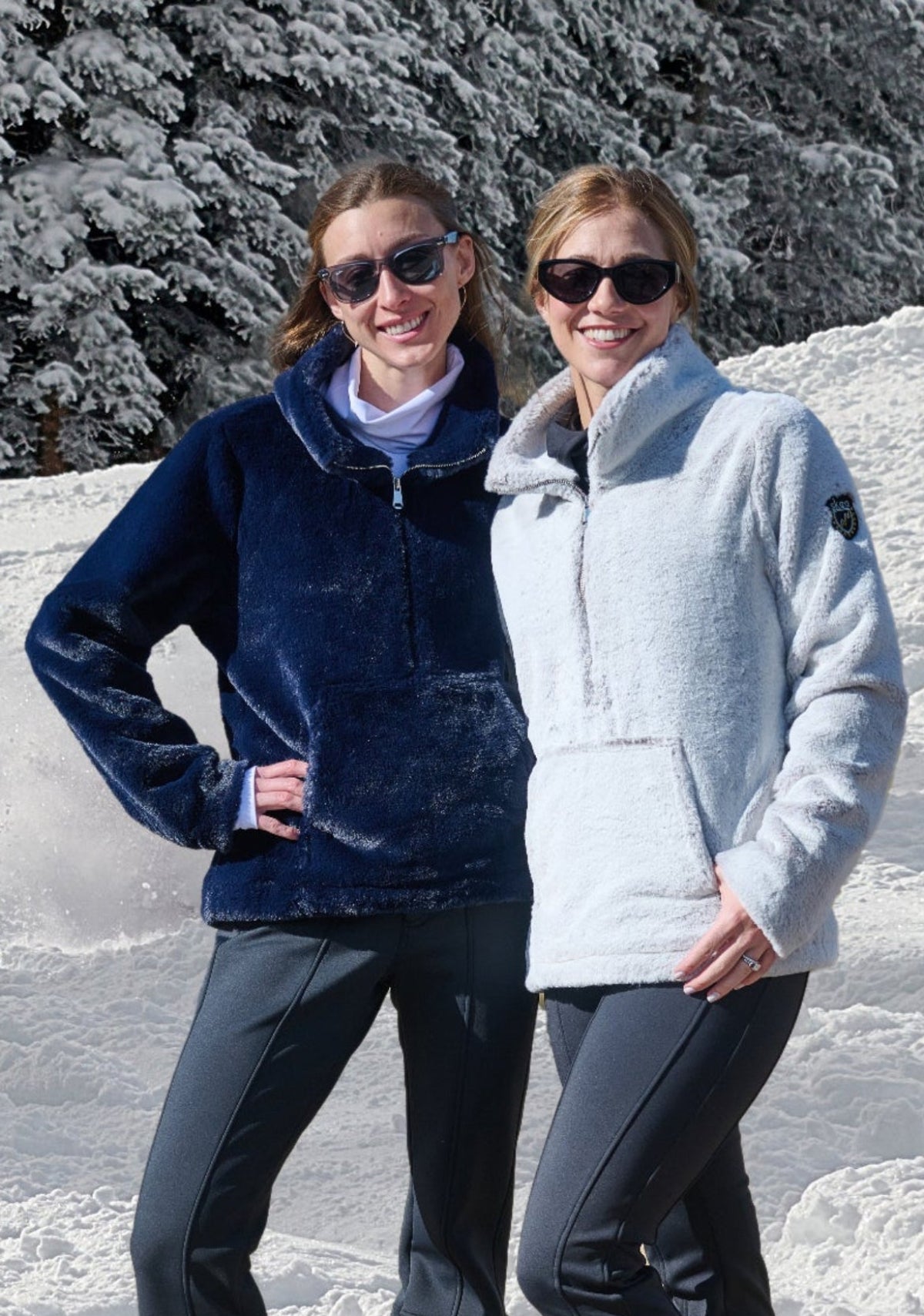 ski jackets, ski pants, luxury skiwear, ski apparel, ski fashion, fur ski apparel, fur trim, Jamie Faux Fur Pullover, Skea Limited, Skea Limited - Skea Limited