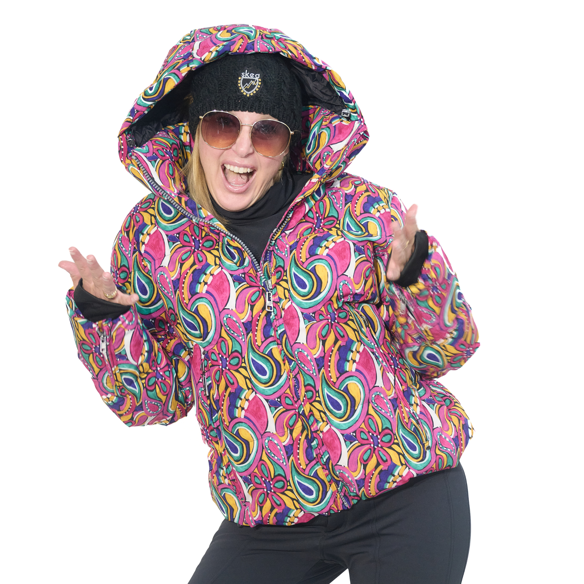 ski jackets, ski pants, luxury skiwear, ski apparel, ski fashion, fur ski apparel, fur trim, Revive Jacket Print, Skea Limited, Skea Limited - Skea Limited