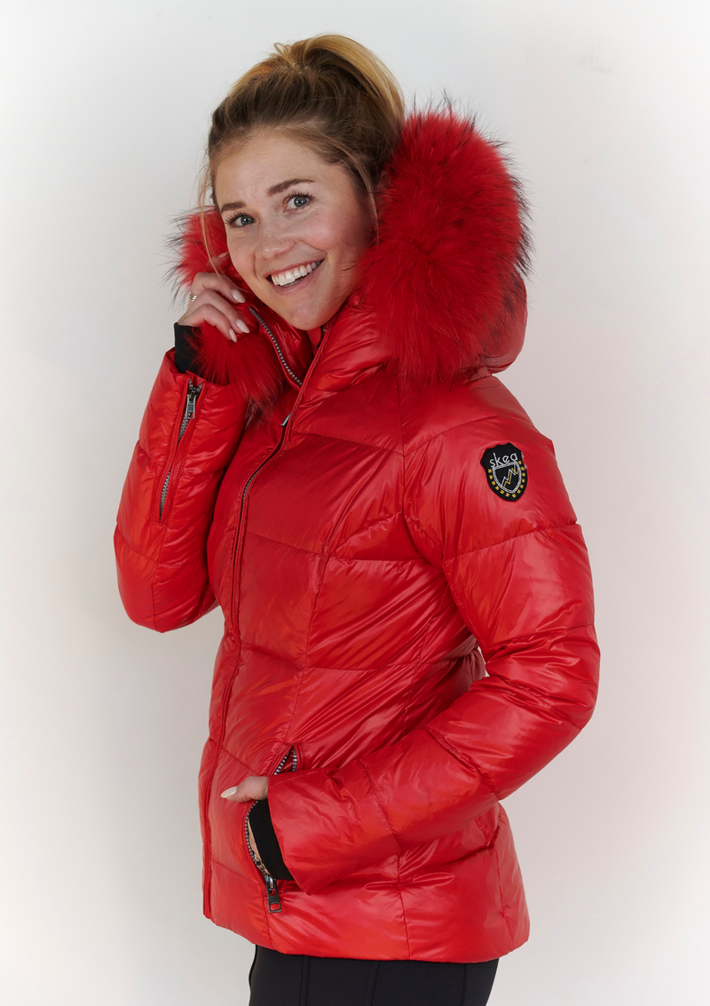 ski jackets, ski pants, luxury skiwear, ski apparel, ski fashion, fur ski apparel, fur trim, Elsa Ski Jacket, Skea Limited, Skea Limited - Skea Limited