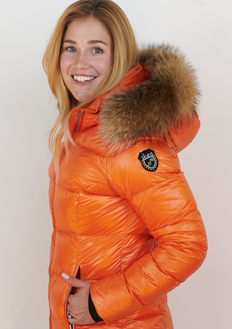 ski jackets, ski pants, luxury skiwear, ski apparel, ski fashion, fur ski apparel, fur trim, Elsa Ski Jacket, Skea Limited, Skea Limited - Skea Limited