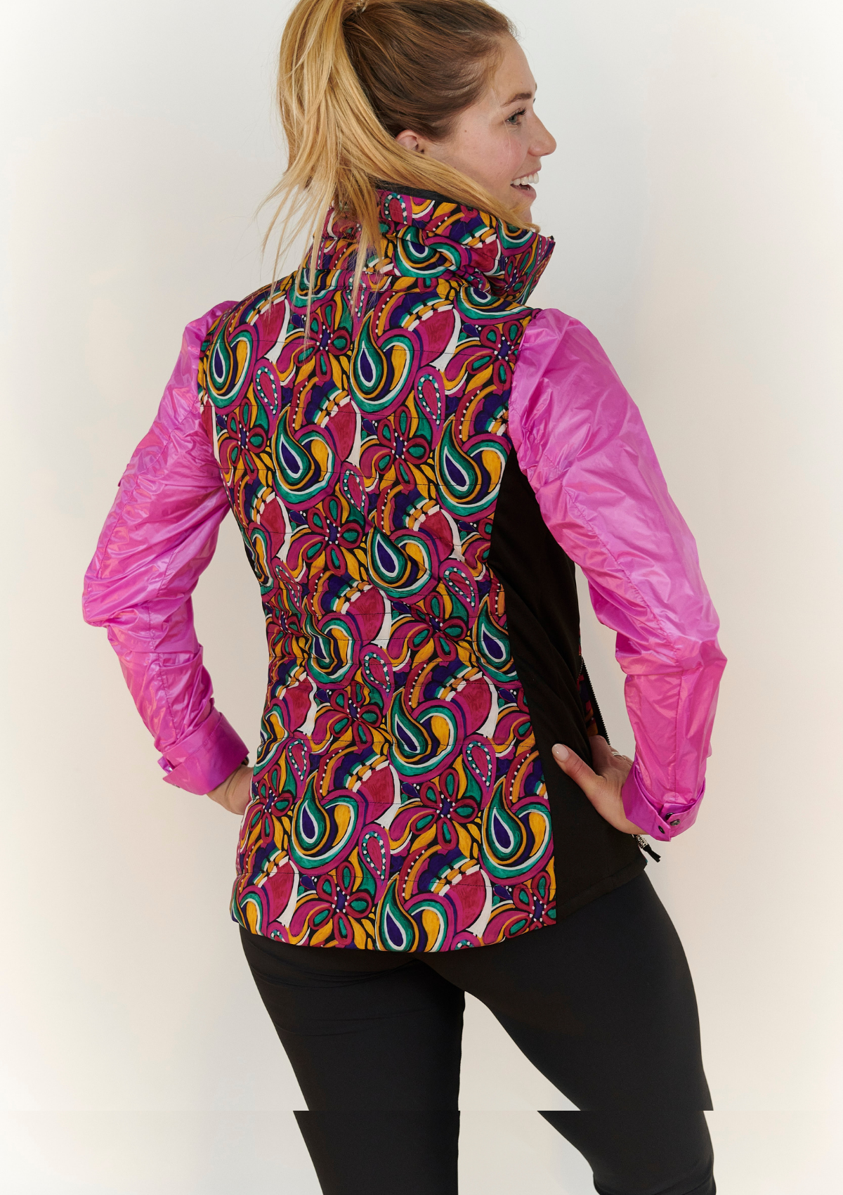 ski jackets, ski pants, luxury skiwear, ski apparel, ski fashion, fur ski apparel, fur trim, Cosmic Vest - Outlet, Skea Limited, Skea Limited - Skea Limited