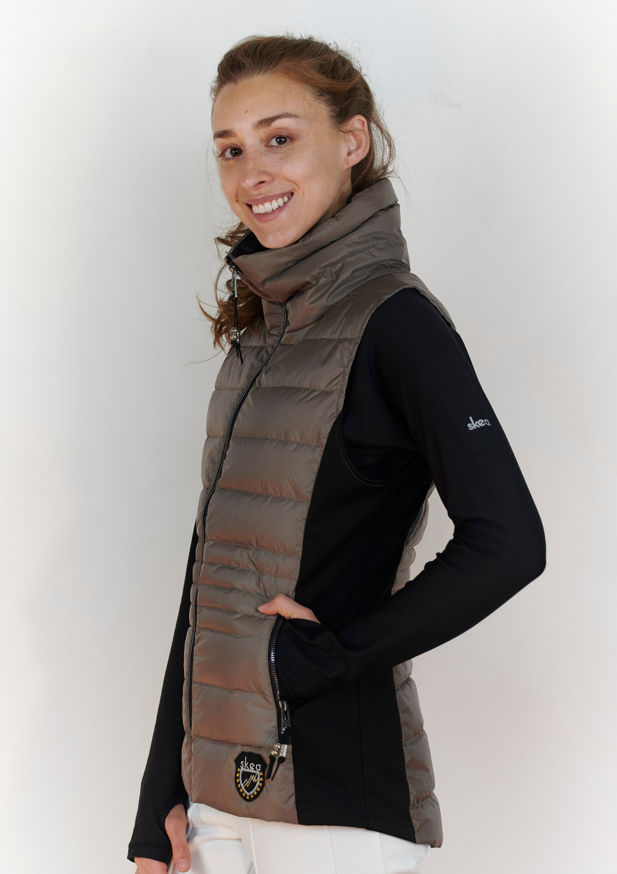 ski jackets, ski pants, luxury skiwear, ski apparel, ski fashion, fur ski apparel, fur trim, Cosmic Vest - Outlet, Skea Limited, Skea Limited - Skea Limited