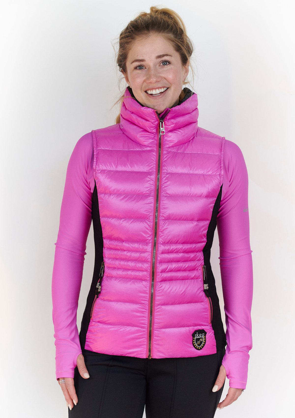 ski jackets, ski pants, luxury skiwear, ski apparel, ski fashion, fur ski apparel, fur trim, Cosmic Vest - Outlet, Skea Limited, Skea Limited - Skea Limited