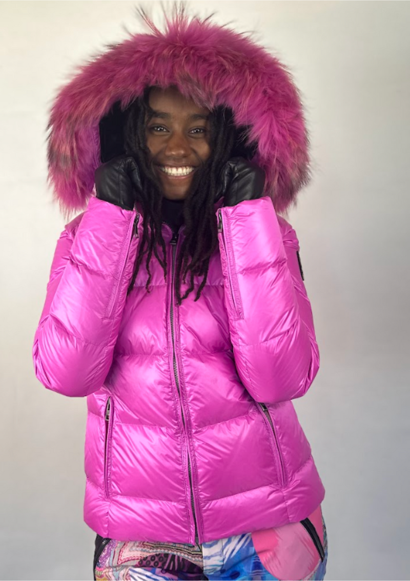 ski jackets, ski pants, luxury skiwear, ski apparel, ski fashion, fur ski apparel, fur trim, Elsa Ski Jacket, Skea Limited, Skea Limited - Skea Limited