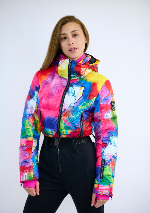 ski jackets, ski pants, luxury skiwear, ski apparel, ski fashion, fur ski apparel, fur trim, Riva One-Piece Suit - Taos Edition, Skea Limited, Skea Limited - Skea Limited