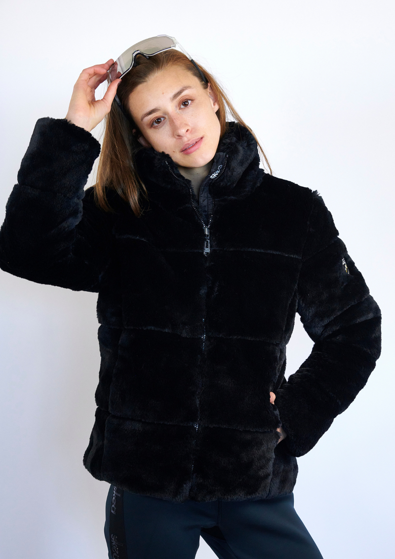 ski jackets, ski pants, luxury skiwear, ski apparel, ski fashion, fur ski apparel, fur trim, Jana Ultra Puffy Faux Fur Down Jacket, Skea Limited, Skea Limited - Skea Limited