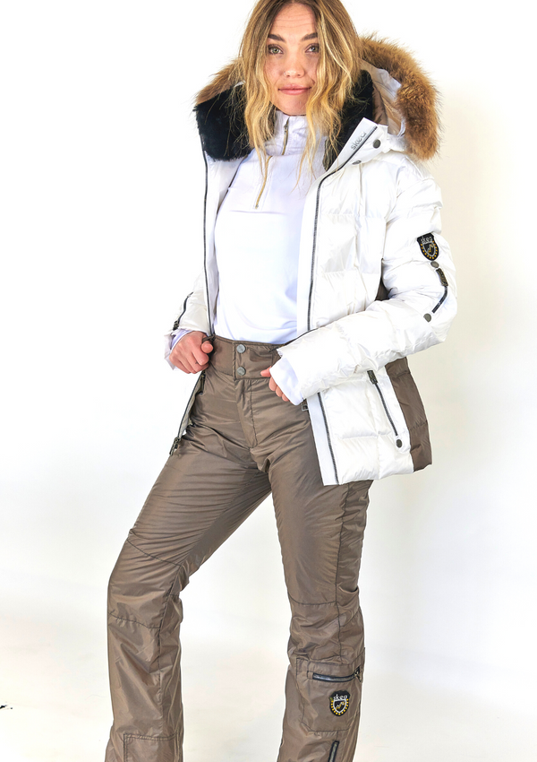 ski jackets, ski pants, luxury skiwear, ski apparel, ski fashion, fur ski apparel, fur trim, Baby Doe Pant - Outlet, Skea Limited, Skea Limited - Skea Limited