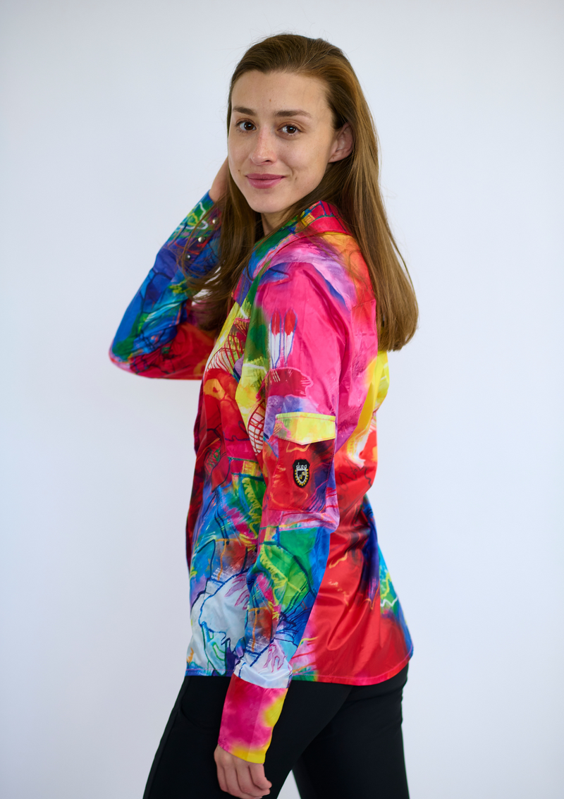 ski jackets, ski pants, luxury skiwear, ski apparel, ski fashion, fur ski apparel, fur trim, Moon Wind shirt - Taos Edition, Skea Limited, Skea Limited - Skea Limited