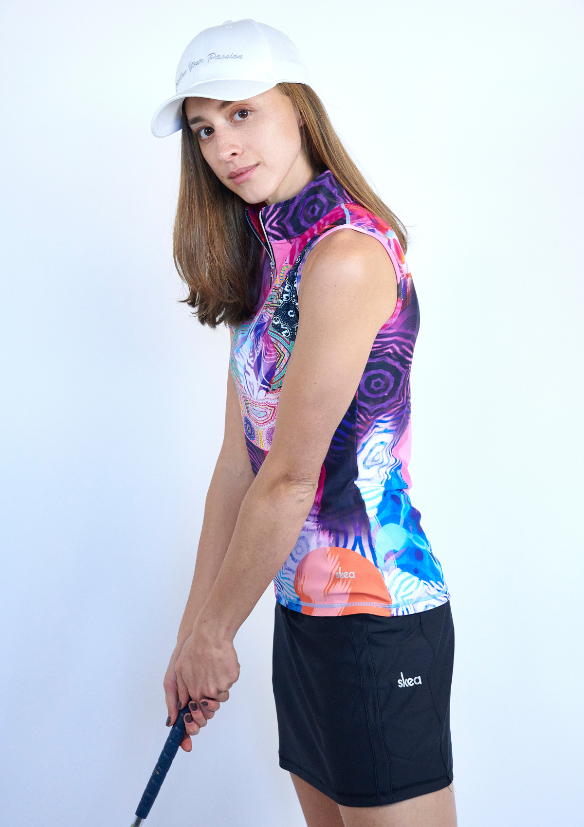 ski jackets, ski pants, luxury skiwear, ski apparel, ski fashion, fur ski apparel, fur trim, Celestial Sleeveless Top, Skea Limited, Skea Limited - Skea Limited
