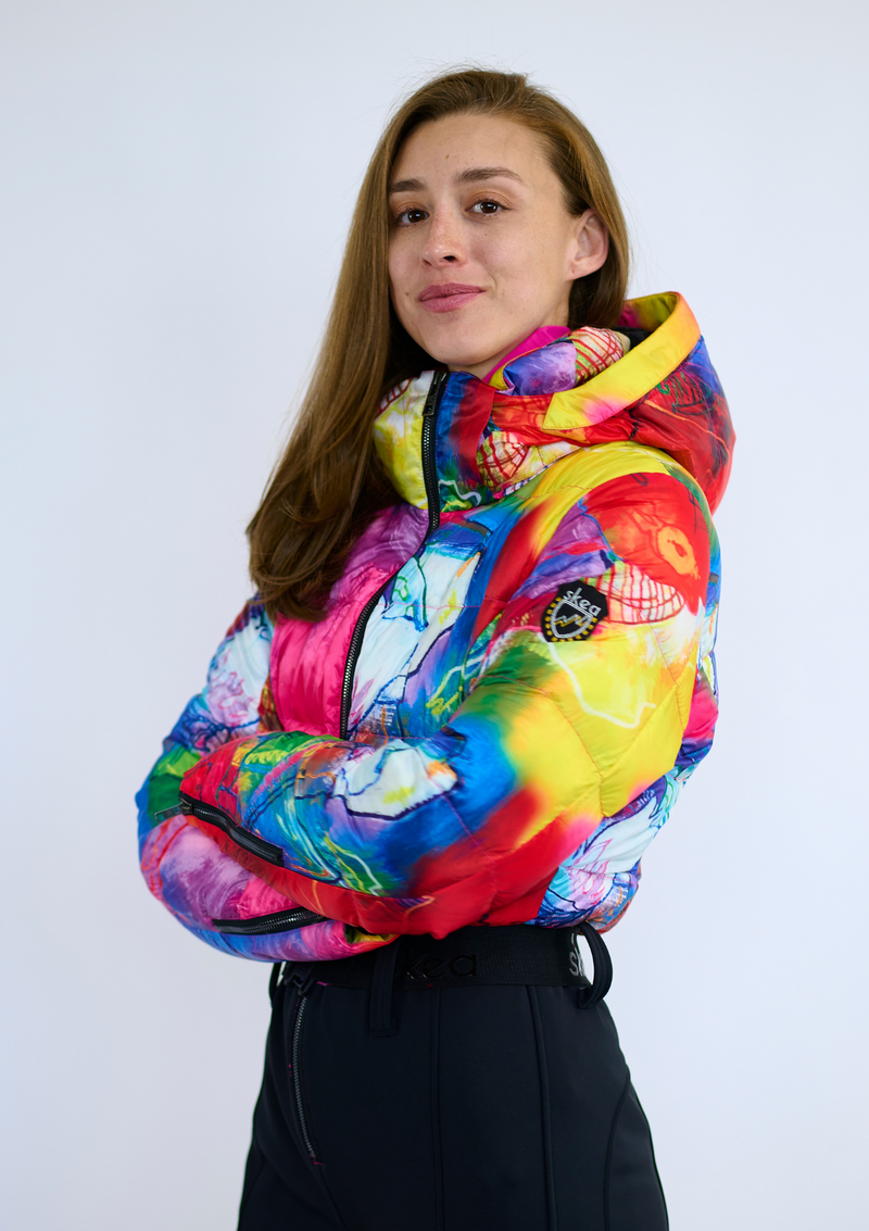 ski jackets, ski pants, luxury skiwear, ski apparel, ski fashion, fur ski apparel, fur trim, Riva One-Piece Suit - Taos Edition, Skea Limited, Skea Limited - Skea Limited