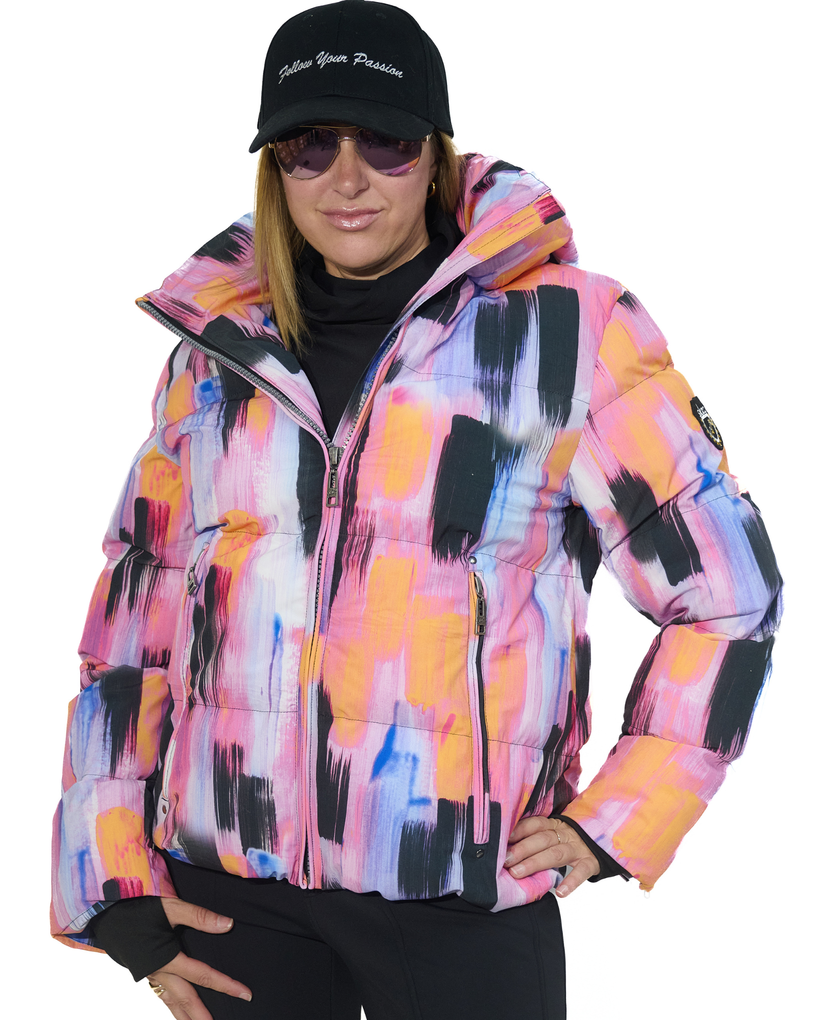 ski jackets, ski pants, luxury skiwear, ski apparel, ski fashion, fur ski apparel, fur trim, Revive Jacket Print, Skea Limited, Skea Limited - Skea Limited
