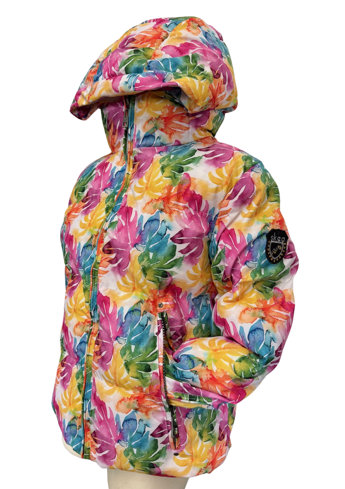 ski jackets, ski pants, luxury skiwear, ski apparel, ski fashion, fur ski apparel, fur trim, Revive Jacket - Print, Skea Limited, Skea Limited - Skea Limited