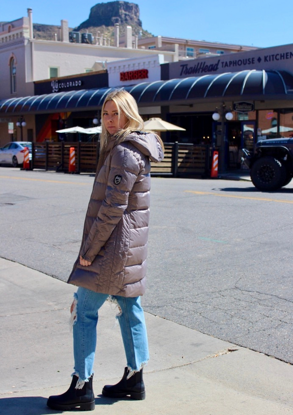 ski jackets, ski pants, luxury skiwear, ski apparel, ski fashion, fur ski apparel, fur trim, Alexandra Long Coat, Skea Limited, Skea Limited - Skea Limited