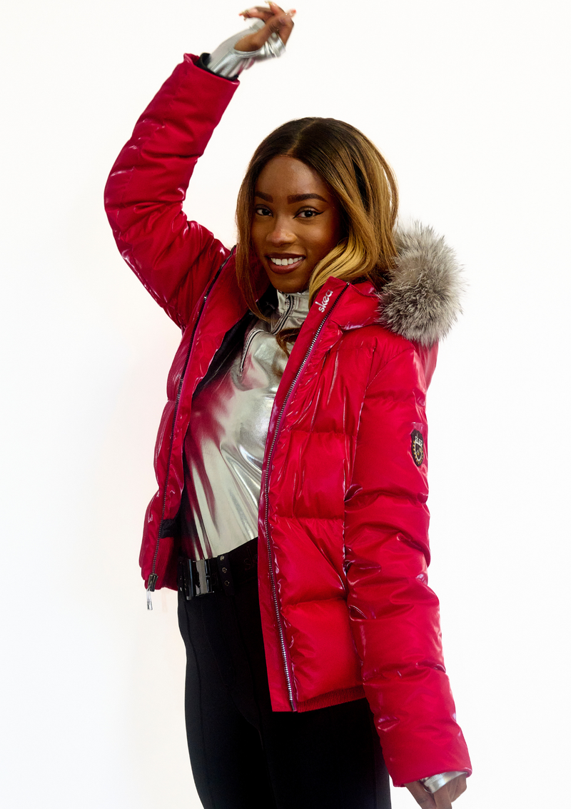 ski jackets, ski pants, luxury skiwear, ski apparel, ski fashion, fur ski apparel, fur trim, Jojo Down Jacket, Skea Limited, Skea Limited - Skea Limited
