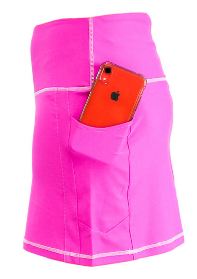 ski jackets, ski pants, luxury skiwear, ski apparel, ski fashion, fur ski apparel, fur trim, Blissful 18" Skort - Outlet, Skea Limited, Skea Limited - Skea Limited
