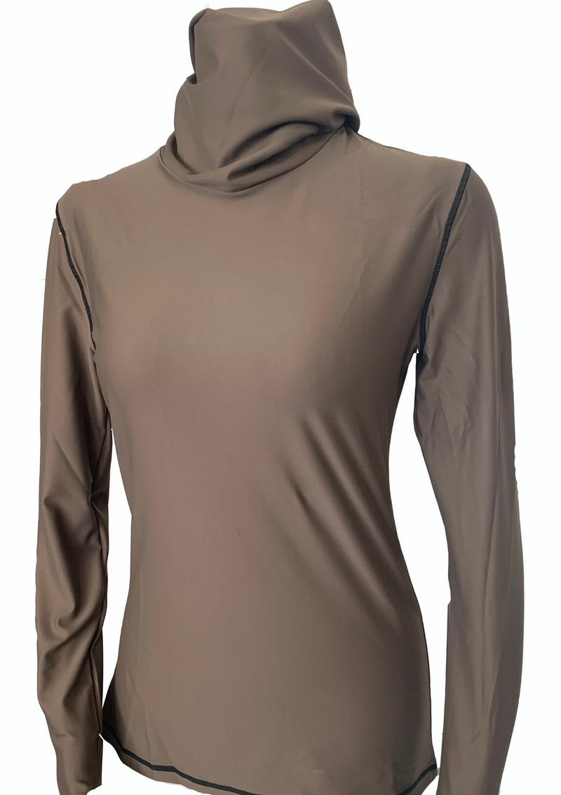 ski jackets, ski pants, luxury skiwear, ski apparel, ski fashion, fur ski apparel, fur trim, Bonnie Tall Neck Top - Outlet, Skea Limited, Skea Limited - Skea Limited