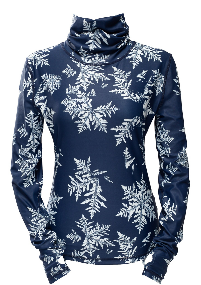 ski jackets, ski pants, luxury skiwear, ski apparel, ski fashion, fur ski apparel, fur trim, Bonnie Tall Neck Top - Outlet, Skea Limited, Skea Limited - Skea Limited