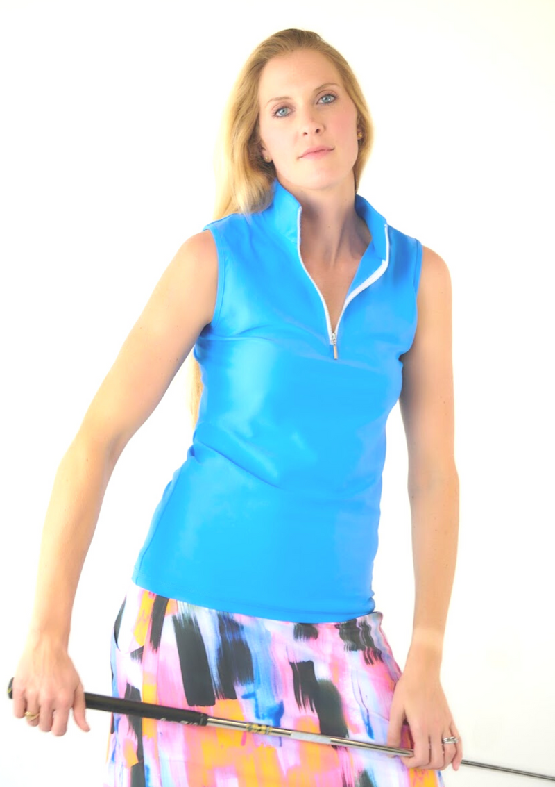 ski jackets, ski pants, luxury skiwear, ski apparel, ski fashion, fur ski apparel, fur trim, Celestial Sleeveless Top - Outlet, Skea Limited, Skea Limited - Skea Limited