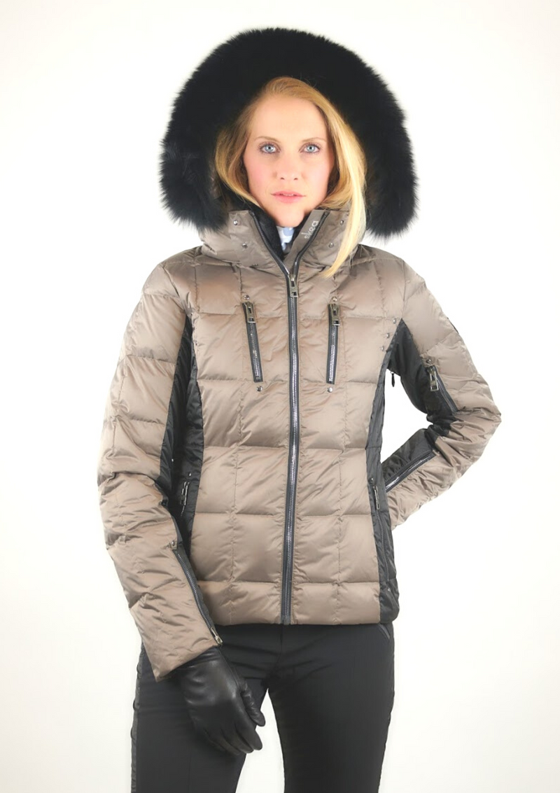 ski jackets, ski pants, luxury skiwear, ski apparel, ski fashion, fur ski apparel, fur trim, Daria Jacket - Outlet, Skea Limited, Skea Limited - Skea Limited