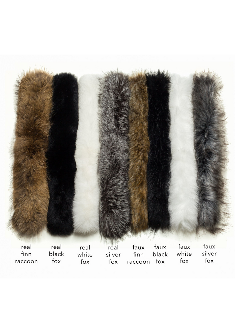 ski jackets, ski pants, luxury skiwear, ski apparel, ski fashion, fur ski apparel, fur trim, Faux White Fox Fur Border, Skea Limited, Skea Limited - Skea Limited