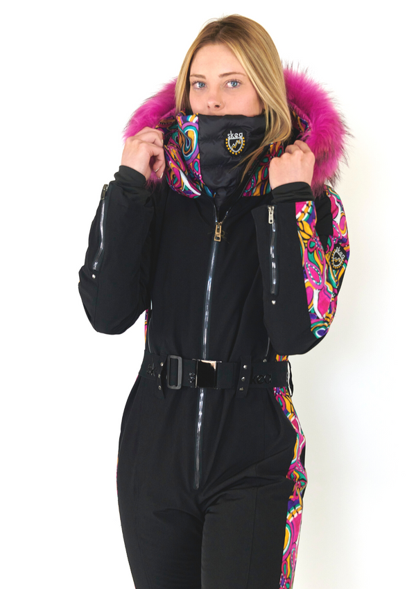 ski jackets, ski pants, luxury skiwear, ski apparel, ski fashion, fur ski apparel, fur trim, Leah One Piece Suit - Outlet, Skea Limited, Skea Limited - Skea Limited