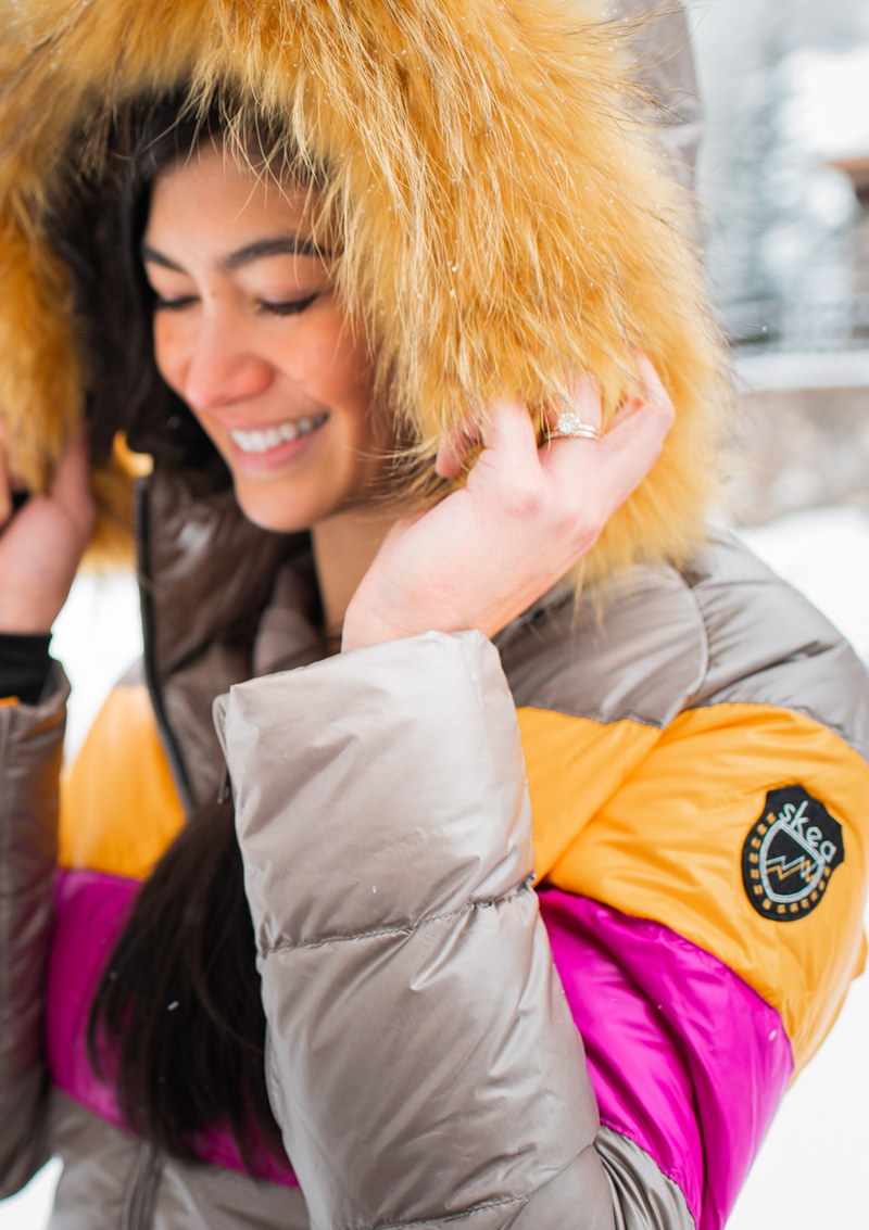 Elsa Stripe Ski Jacket Outlet